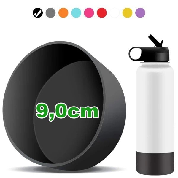 Base Protetora Capa de Silicone para Garrafa Térmica - 9,0cm - Compatível com garrafa de 900ml a 1200 ml -Diversas Cores em Oferta na Shopee
