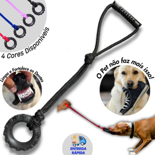 Brinquedo pneu de borracha puxador mordedor para cães de grande porte resistente original em Oferta na Shopee