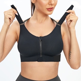 Top Plus Size Academia Feminino  Alta Sustentação Alto Impacto Para Corrida Treino  Forrado em Oferta na Shopee