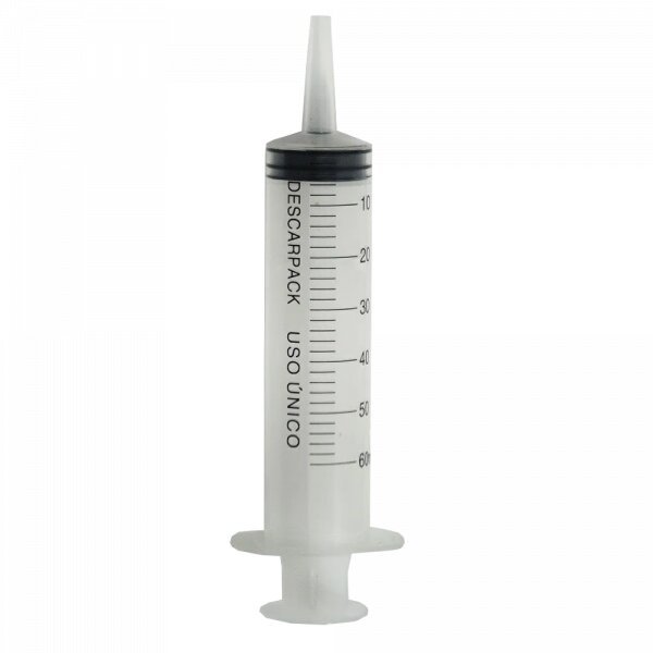 Seringa Descartável Com Bico Cateter (60ml) em Oferta na Shopee