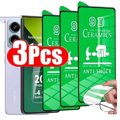 KIT 3 Película De Cerâmica 3D Toda Para Samsung Galaxy S8 S9 S10 S 10 Plus S20 Fe S21 S22 S23 Ultra