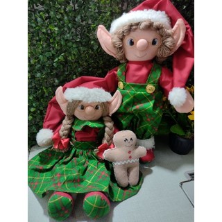 Natal/Decoração de natal/Duende/Casal de duende/Decoração Natalina