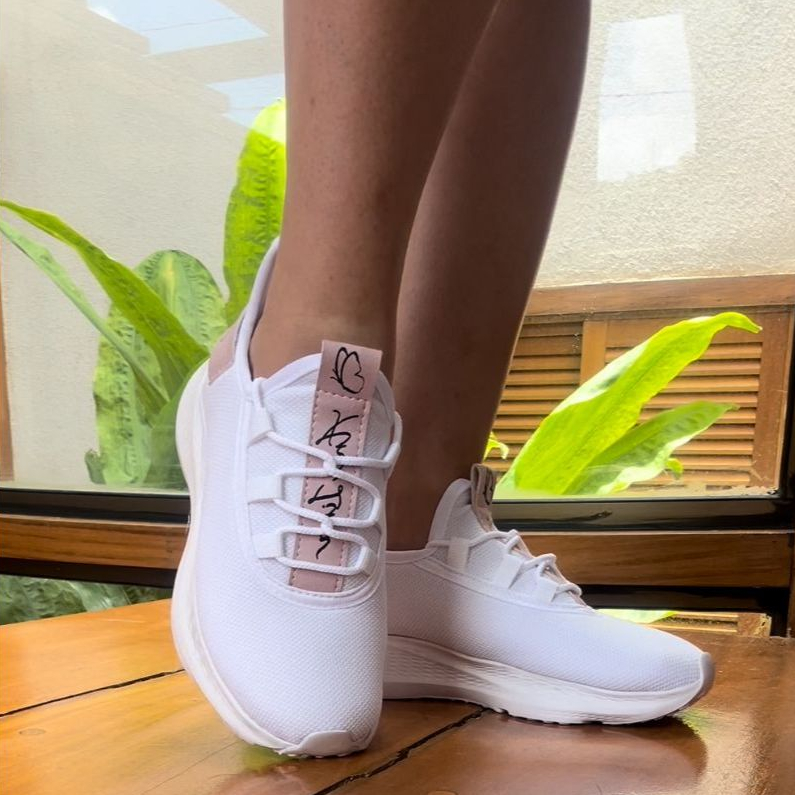 Tênis Feminino Ana Lira Corrida Academia Caminhada Casual Moda Blogueira Super Leve