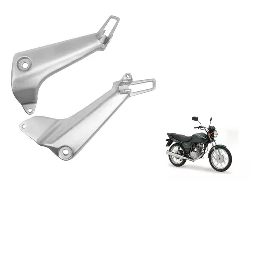 Par Suporte Bacalhau Cinza Modelo Cg Titan 125 Es Ano 2002