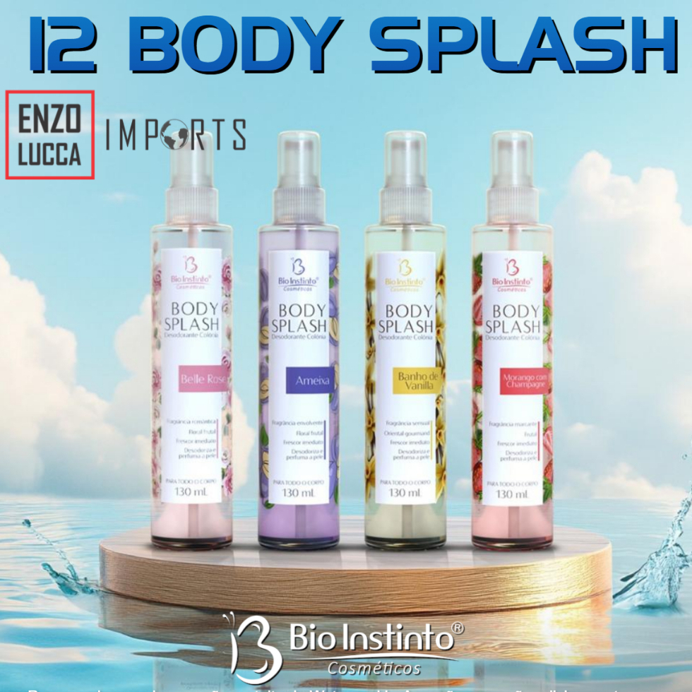 Desodorante Corporal Body Splash 130ml Bio Instinto 12 unid
