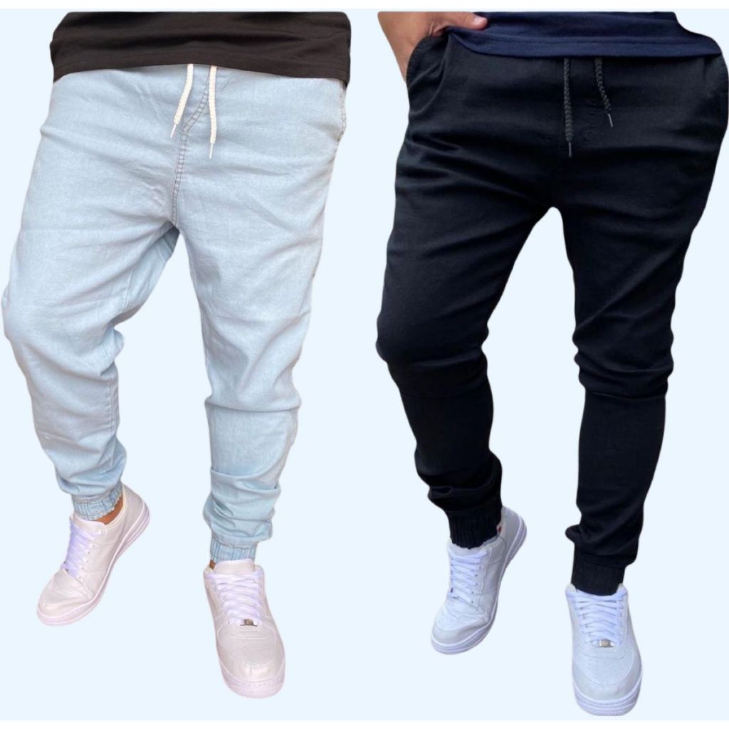 Kit com 2 Calças Jogger Masculinas SlimFit