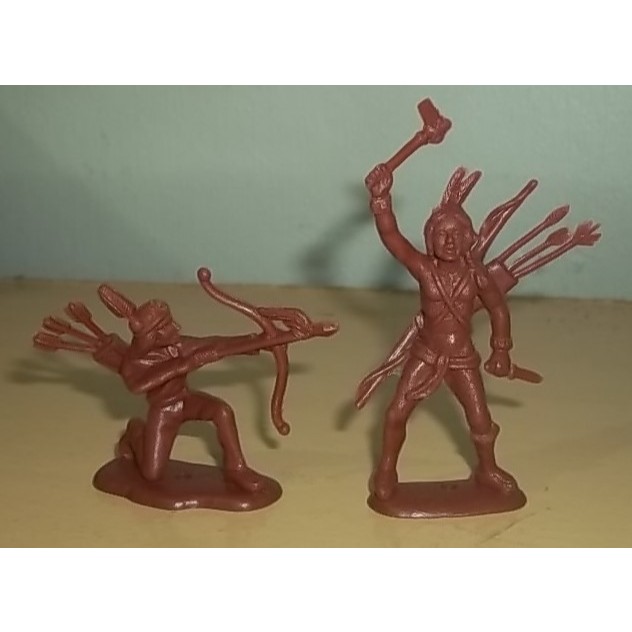 Forte Apache Gulliver - 2 Miniaturas - Índio - Marrom