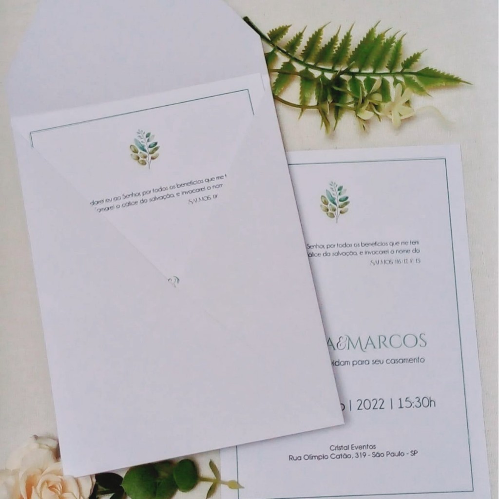 Envelopes para Convites Bico Vertical Convite Branco Liso 240g  16x22cm em Oferta na Shopee