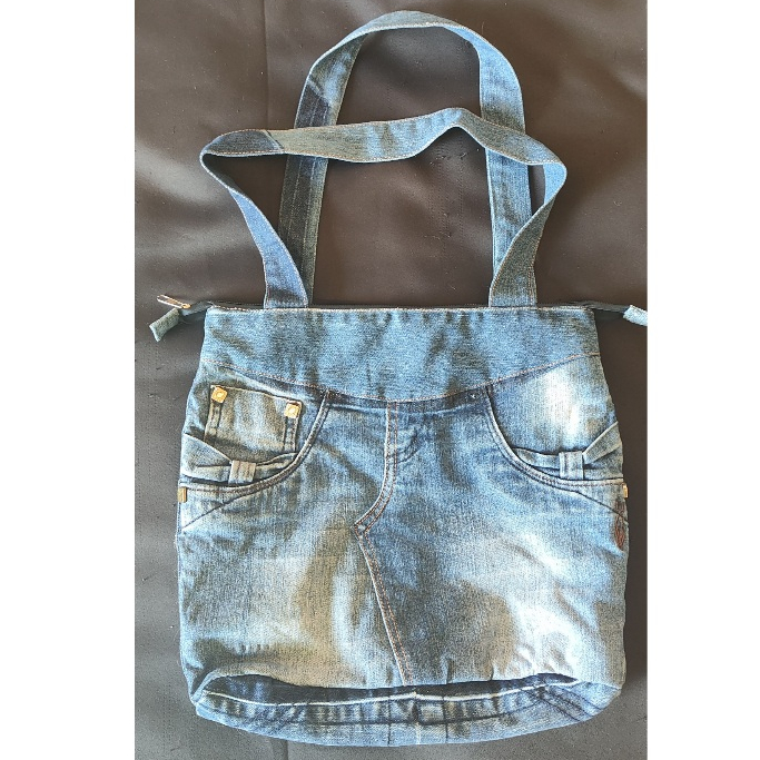 Bolsa de ombro jeans reciclado (Artesanal)