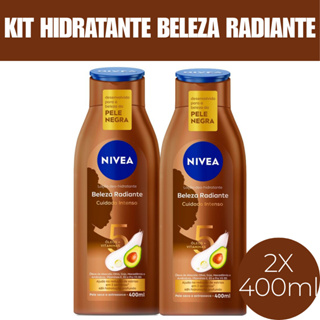 KIT com 2 unidades de Loção Hidratante Nivea BELEZA RADIANTE 400 ml cada em Oferta na Shopee