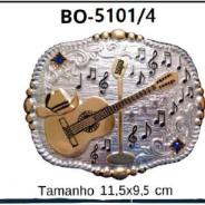 Fivela Especial Violão Prata