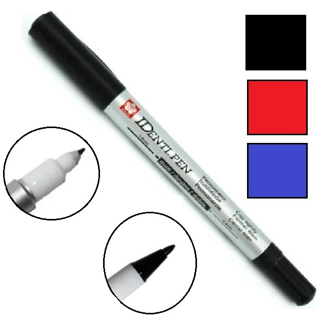 Caneta Permanente Tecido Plástico Acrílico 2 Pontas Prova D'Agua - Escolha A Cor em Oferta na Shopee