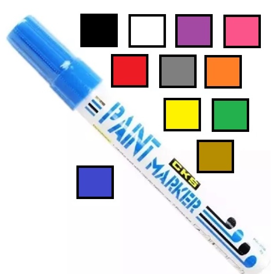 Caneta Tinta Óleo Permanente Prova D'água Tinta Para Tecido Tênis Pneu - Escolha A Cor em Oferta na Shopee