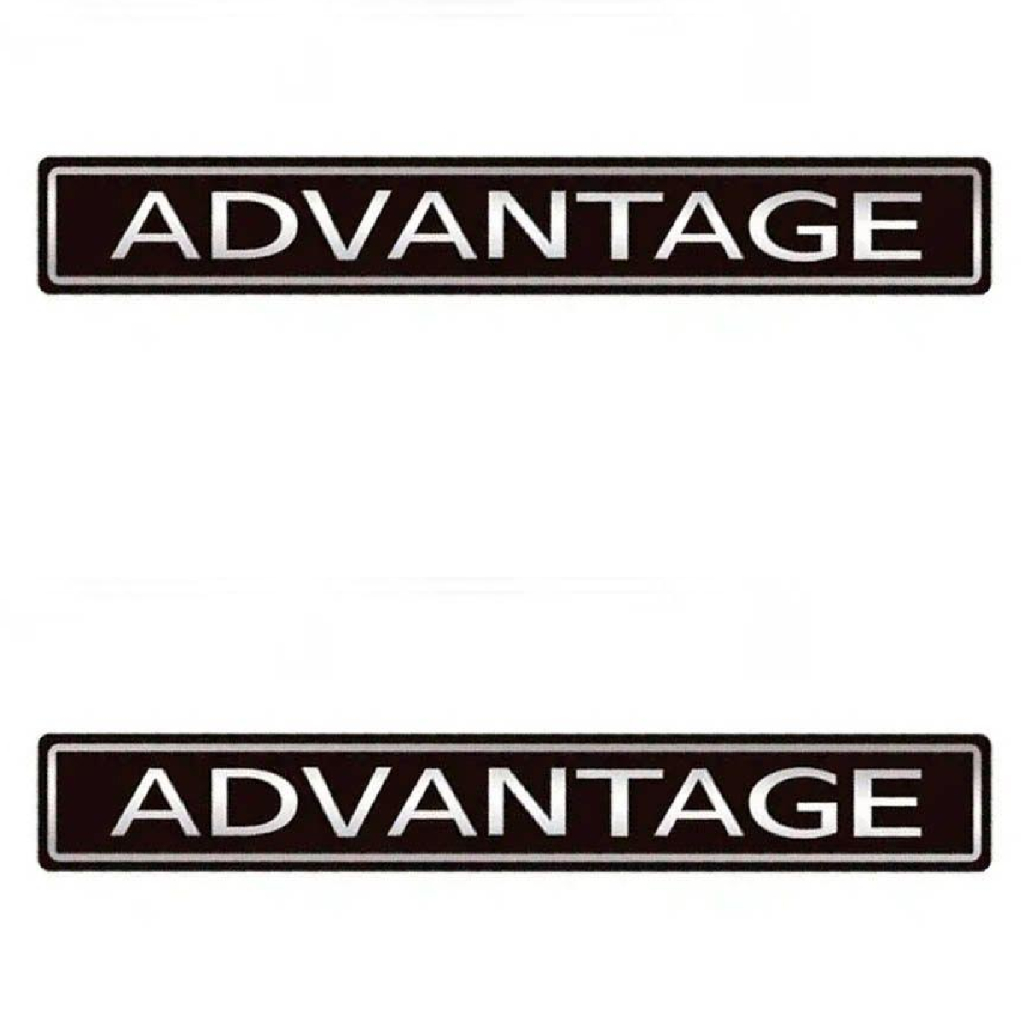 Par Emblema Adesivo Resinad Advantage Chevrolet Astra Vectra