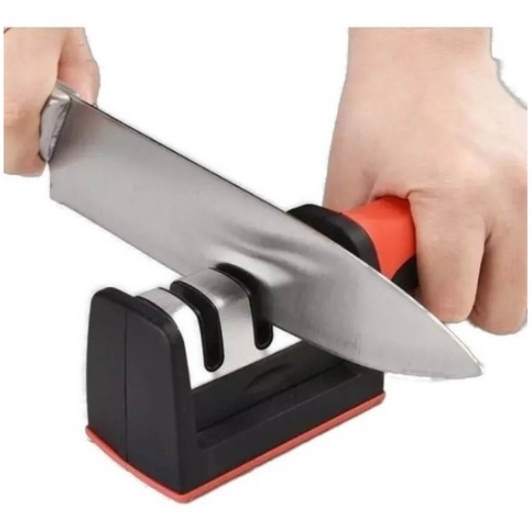 Amolador Afiador de Faca Profissional com 3 Afiadores/ Amolador Profissional Ferramenta Com Afiação Rápida Em Aço Inoxid