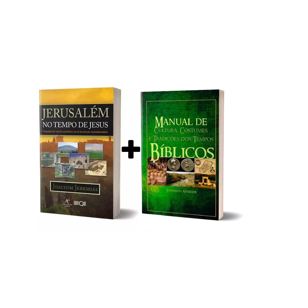 Coleção Com 2 Livros Para Conhecer Jerusalém No Tempo De Jesus E A Cultura, Tradições, Costumes, Antropologia E Geografi