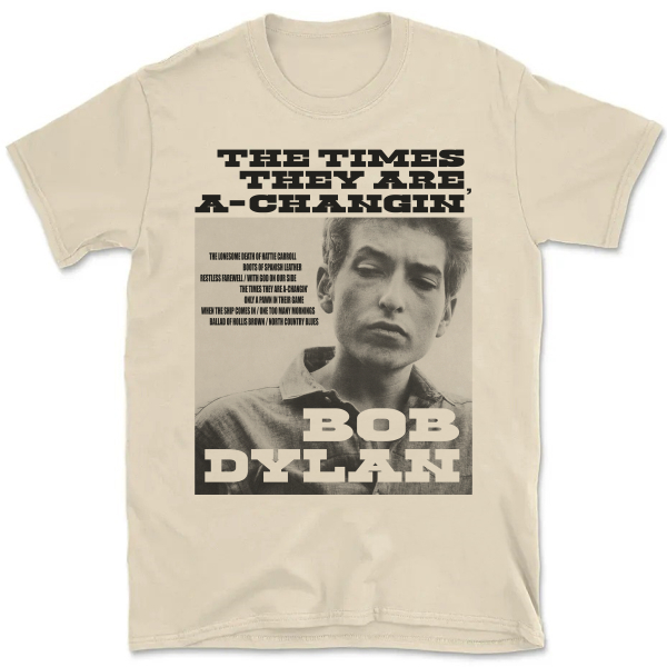 Camiseta Vintage Unissex Bob Dylan The Times They Are A-Changin' C1078