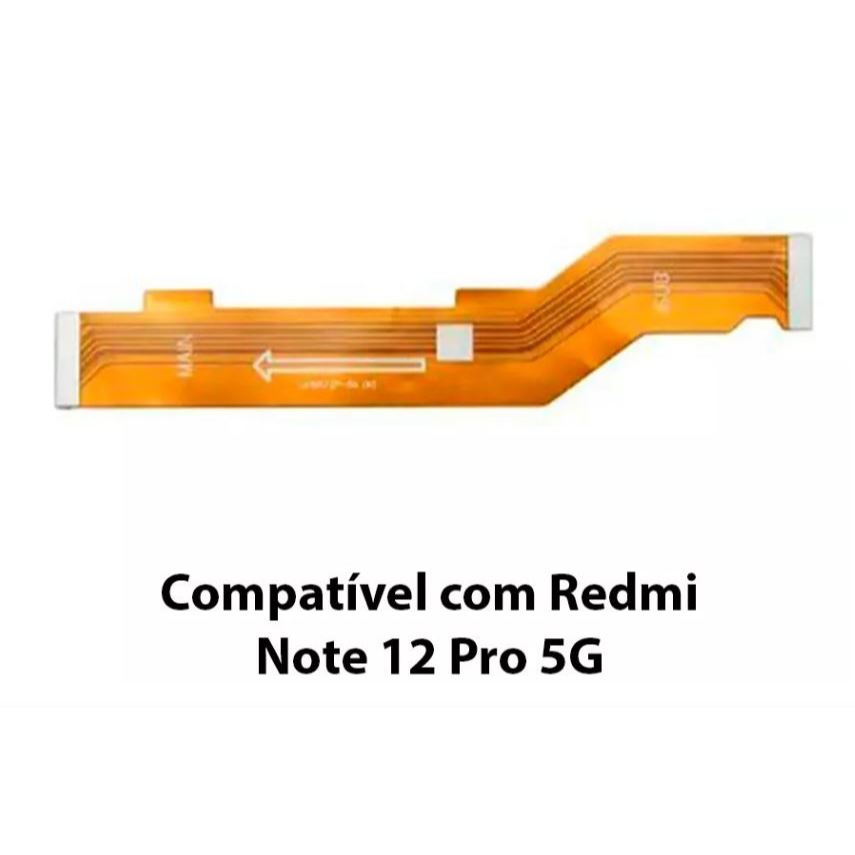 Placa Conector Carga + Cabo Main Flex Sub Placa Mãe Para Redmi Note 12 pro 5G / X5 Pro 5G — imagem 2 de 2