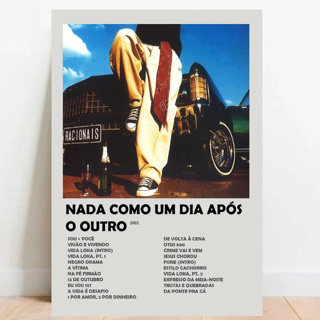 Quadro Placa Decorativa Racionais Albuns sem moldura Preta em Oferta na Shopee