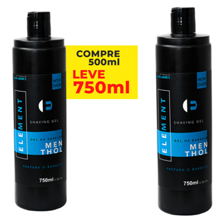 2 Uni Shaving Gel de Barbear Menthol Element 750ml Cada - Alfa Looks em Oferta na Shopee