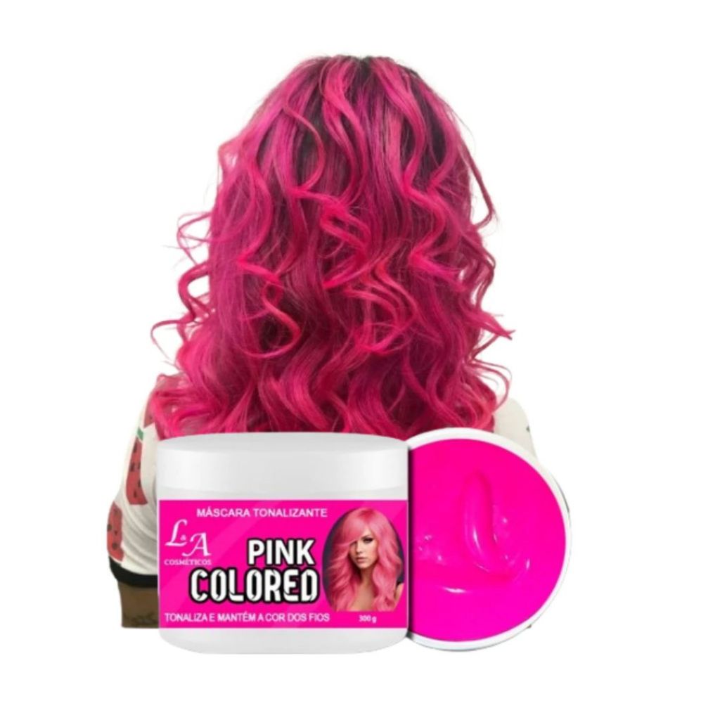 Tonalizante Tinta Rosa Pink Mechas Rosas cabelo colorido p Crianças e Adultos Sem Amônia Natural em Oferta na Shopee
