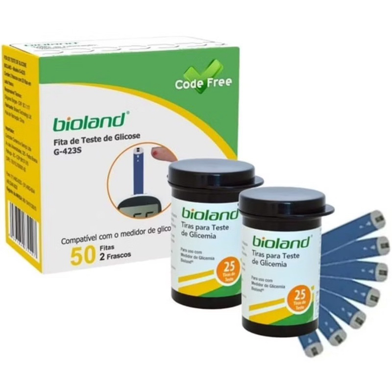 Tira Reagente Fitas de medição de Glicose G-423S Bioland