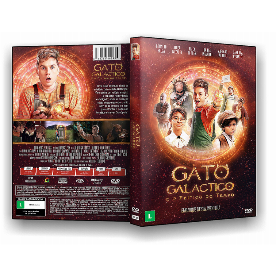 DVD - Gato Galáctico e o feitiço do tempo (2024)DUB/LEG