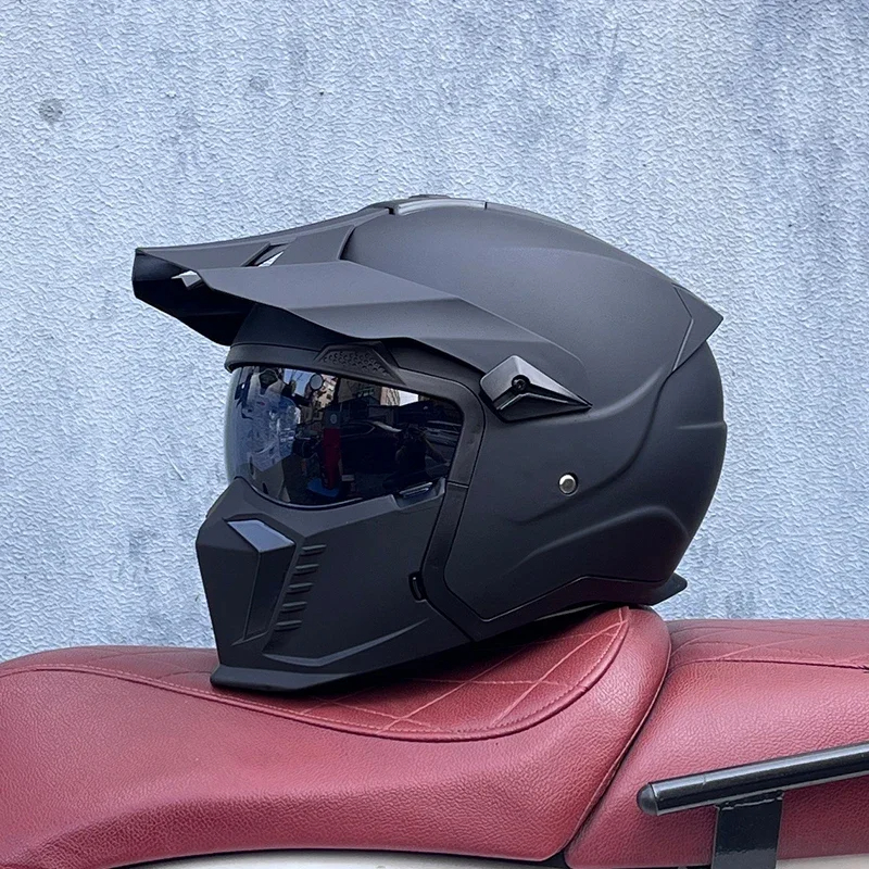 Capacete Retrô modelo LS2 de Motocicleta Unissex - Full Face e Meio Capacete, 4 Estações