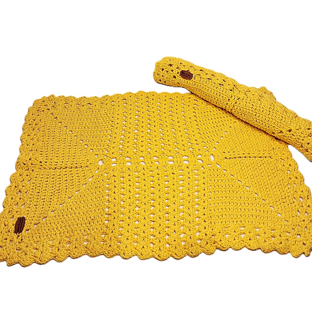 Tapete de Porta Retangular em Crochê Crochet Várias Cores Disponíveis Croche Moda Casa Decoração Capacho Artesanato