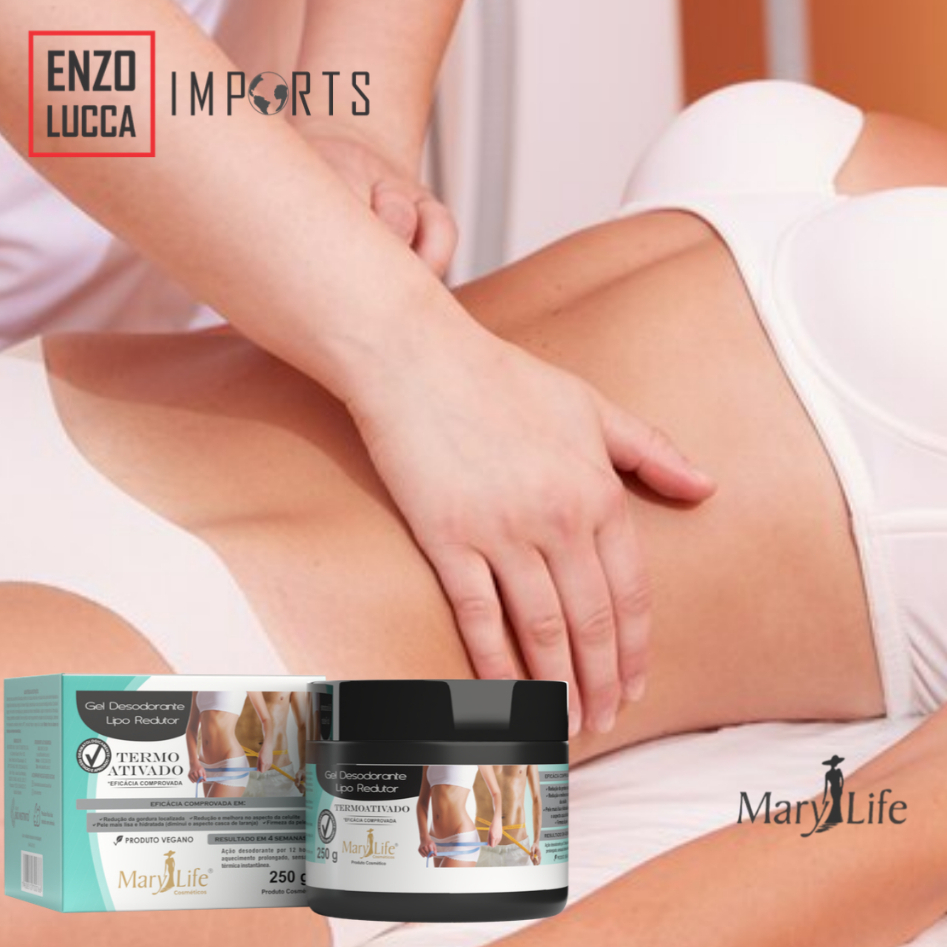 Gel Lipo Redutor Termo Ativado 250g - Mary Life