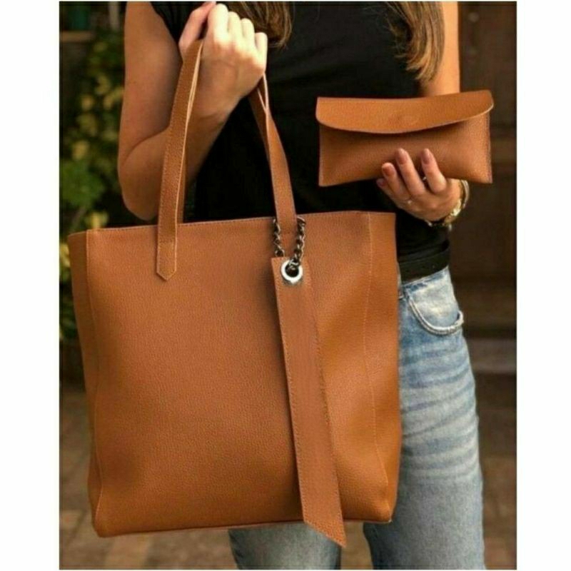 Bolsa Feminina Estilo Sacola Fecho em Zíper Lançamento Oferta Imperdível