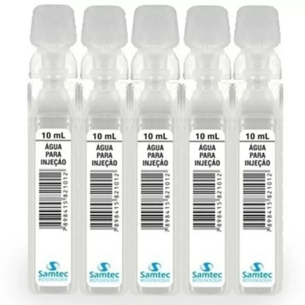 Detalhes do Água Destilada  p/Injeção  Esteril Ampola 10 Ml Caixa C/ 100 Unidades.