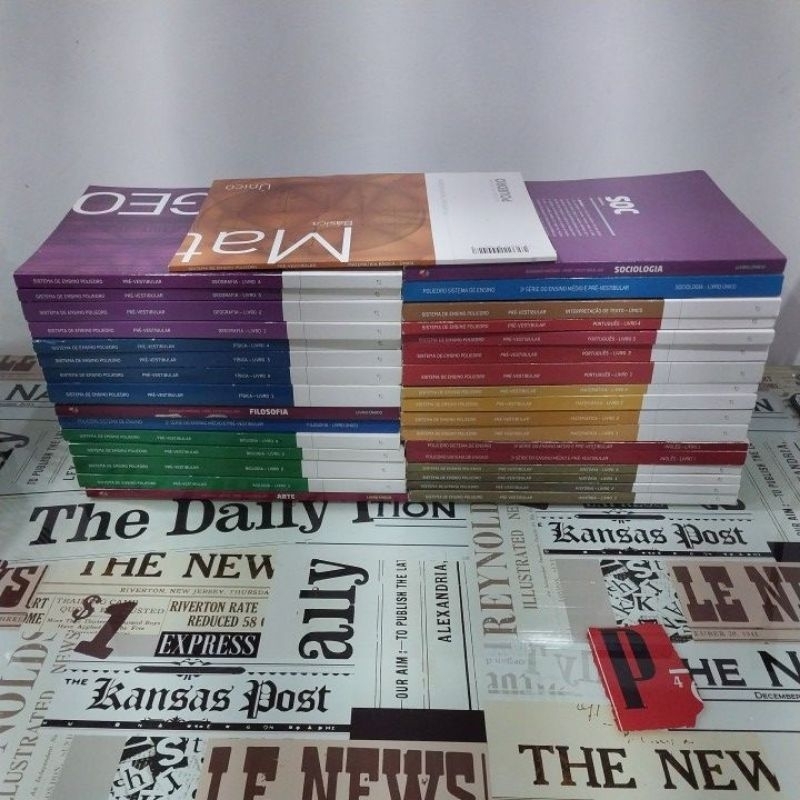 Apostilas Poliedro Pré Vestibular Ensino Médio (anos diversos)