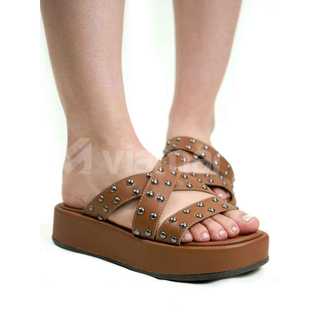 FLAT X Eliós Sandalia Feminina Flatform Tendencia Rasteira Confortável Chinelo Tamanco Sandalinha