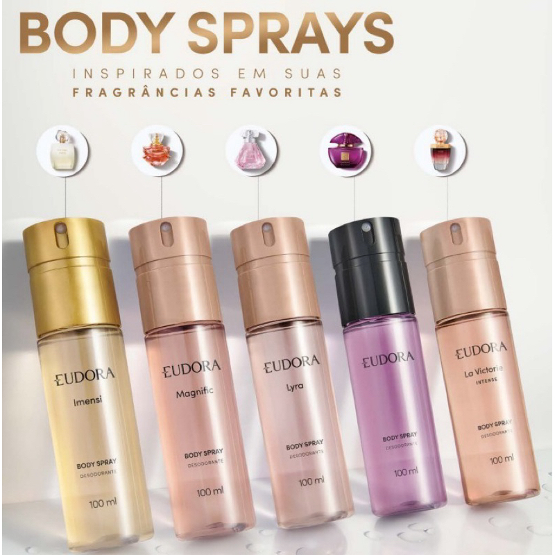 Body Spray Desodorante Eudora Perfumado 100ml