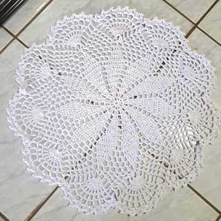Centro de Mesa/Tapete de Crochê Redondo Várias Cores Croche Crochet Moda Casa Decoração de Interiores Artesanal Cozinha