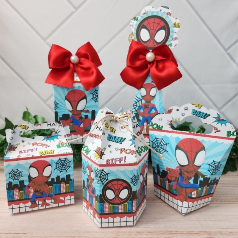 Homem Aranha Cute Kit Personalizado l Kit Festa l Lembrancinha l Aniversario l Caixinhas Personalizadas l Festa Infantil