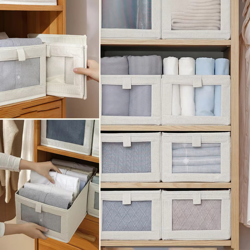 Extra grosso Organizador De Guarda-Roupa Dobrável Para Roupas E Calças Grande Dura