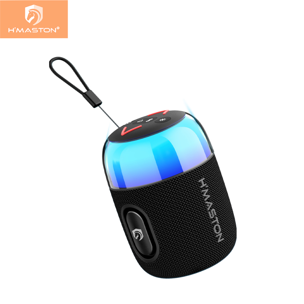 H'maston TN38 Caixa De Som Bluetooth Led Rgb Caixa De Som Bluetooth Portátil Com Cordão