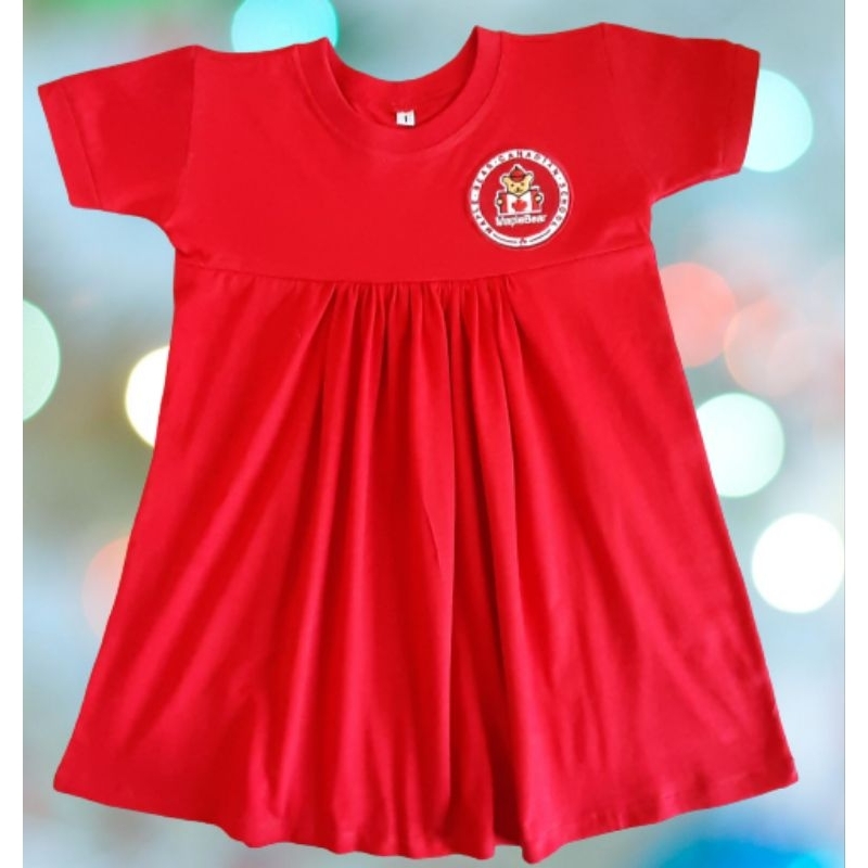 Vestido Maple Bear Infantil ou Fundamental em Oferta na Shopee