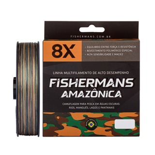 Fishermans Amazônica 8X Linha De Pesca Multifilamento | 10 até 300 libras em Oferta na Shopee