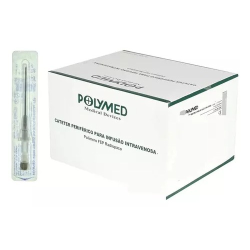 CATETER Polymed Piercing Periférico Intravenoso 18G - Lote 116050C Val 30-04-2029 em Oferta na Shopee