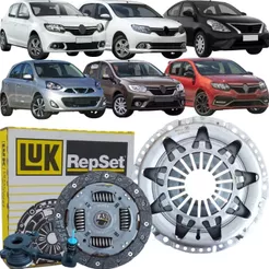 Kit de Embreagem Luk March Versa Logan Sandero 1.0 L 12v