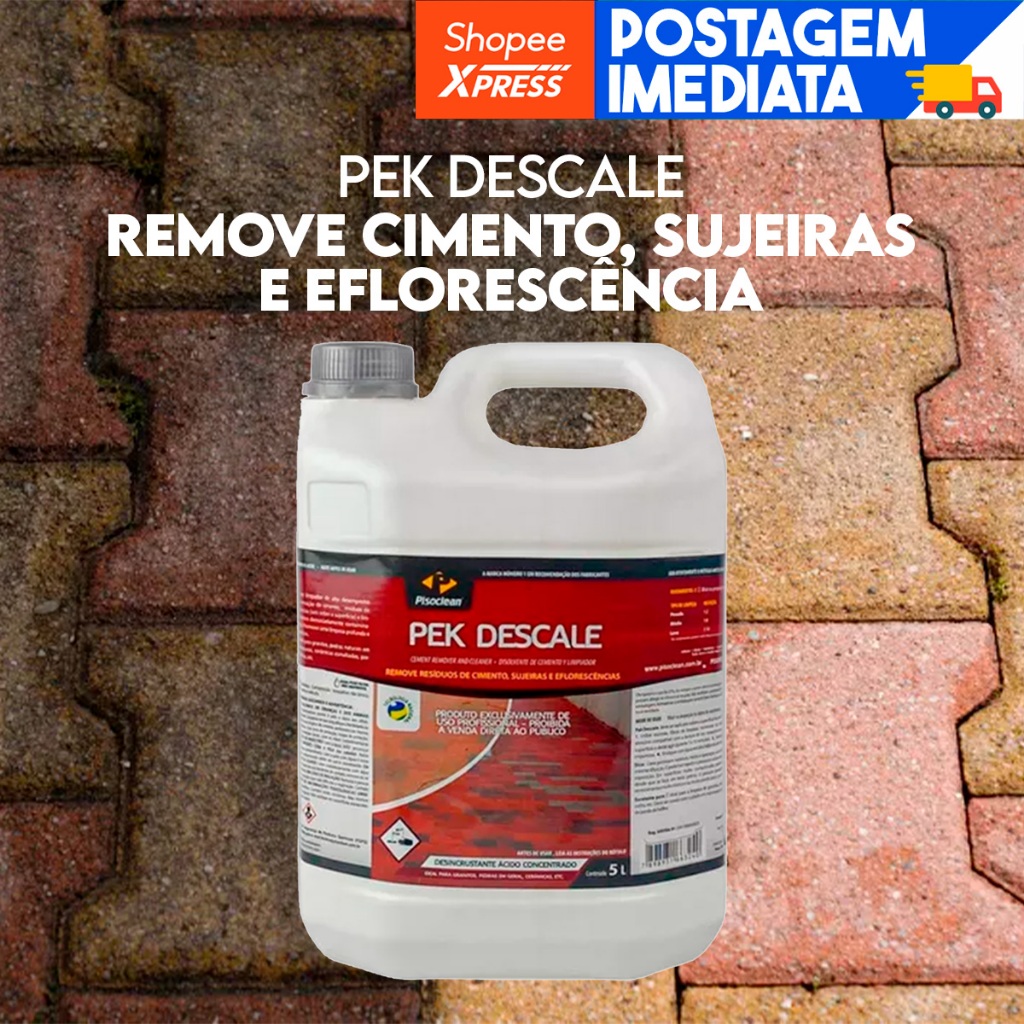 Pek Descale 5l Remove Cimento Sujeira E Eflorescência
