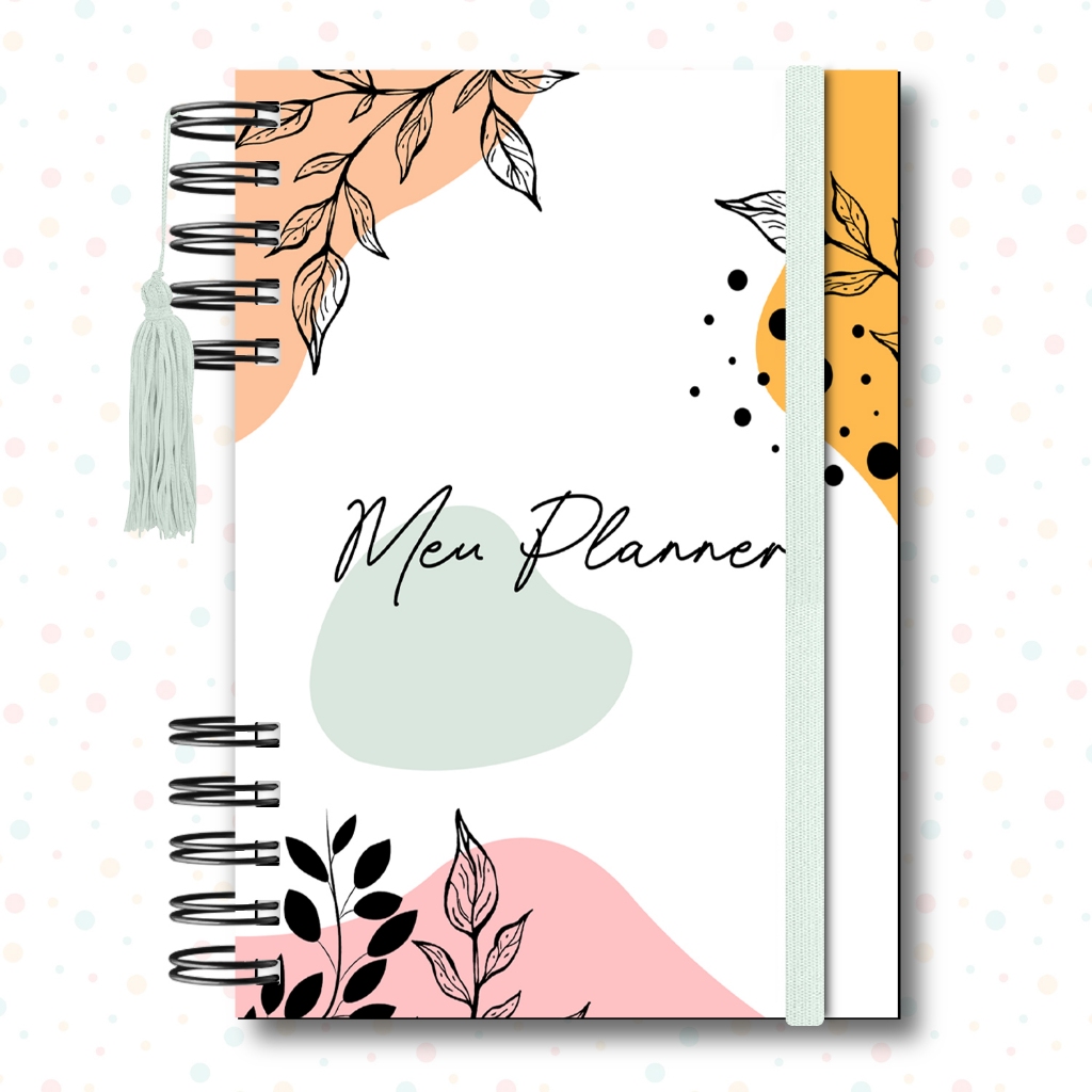 Agenda Planner Mensal Visão Mês Capa Dura 228 Páginas Planejamento Meu Planner 12 Meses Colorido em Oferta na Shopee