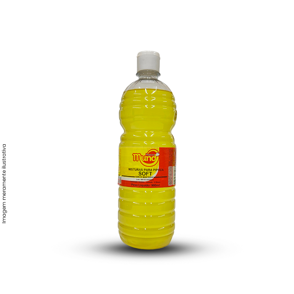 Óleo Cobertura Soft Para Pipocas Sabor Manteiga Tipo Cinema 900ml em Oferta na Shopee