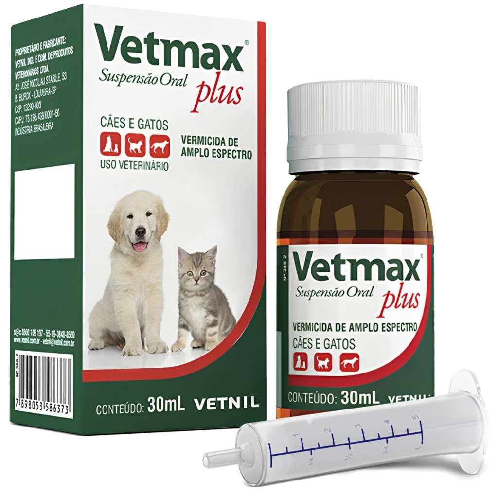 Vetmax Plus Suspensao Oral 30 Ml em Oferta na Shopee