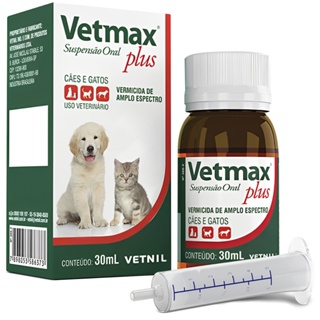 Vetmax Plus Suspensao Oral 30 Ml em Oferta na Shopee