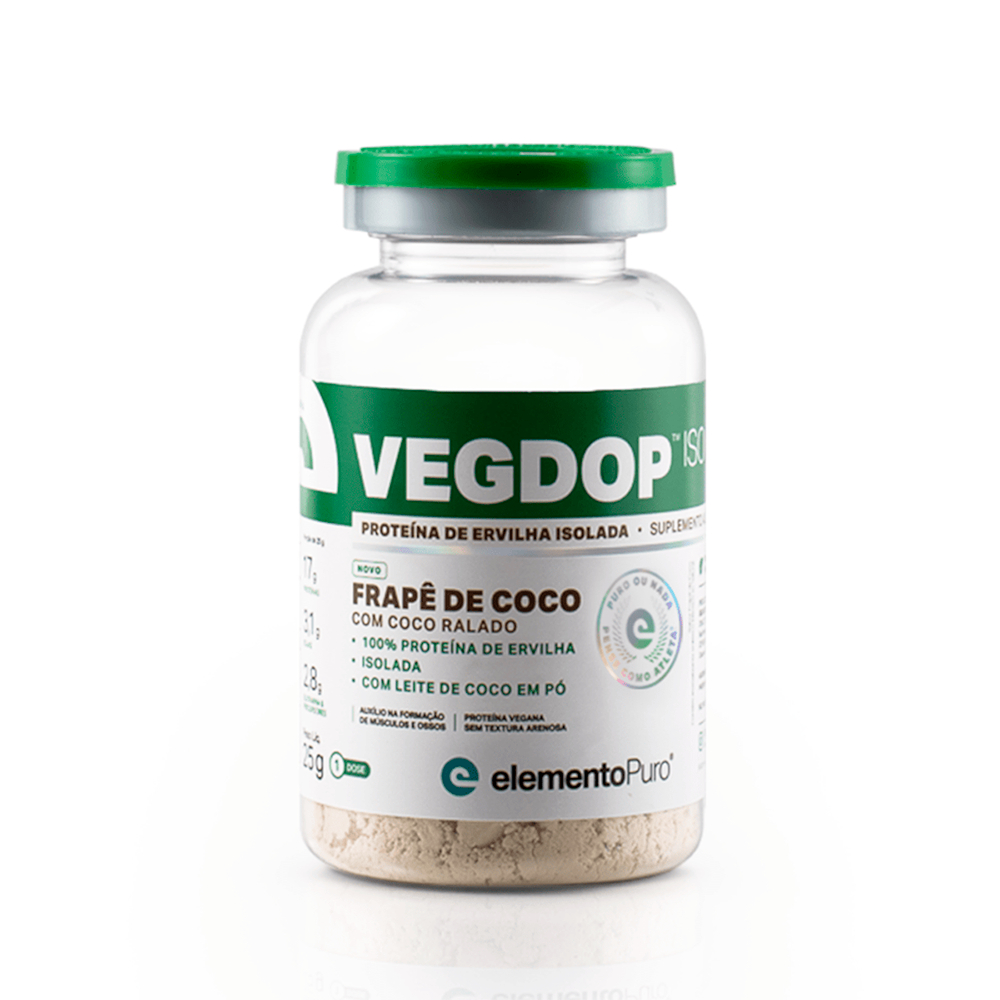 Vegdop Elemento Puro Proteína Isolada de Ervilha Vegana 25g Monodose