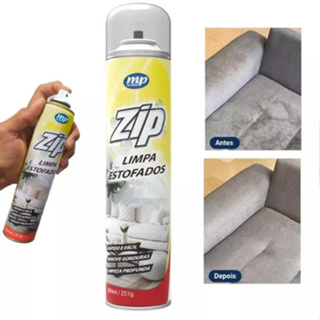 Kit 1 até 4 Unidades Limpa Estofados Spray Espuma Mágica Limpa a Seco Zip Clean 300ml 1/2/3/4 em Oferta na Shopee